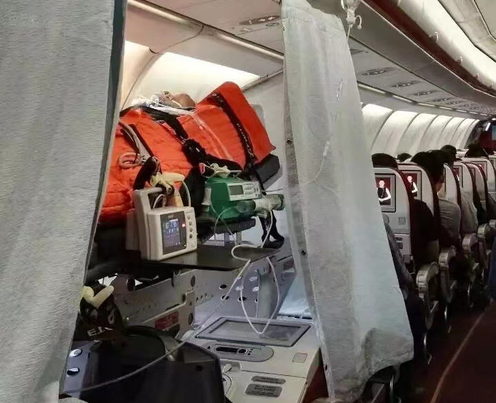 澄迈县跨国医疗包机、航空担架
